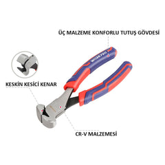 WORKPRO WP231147 160MM Profesyonel Tepe Keski - Onivias