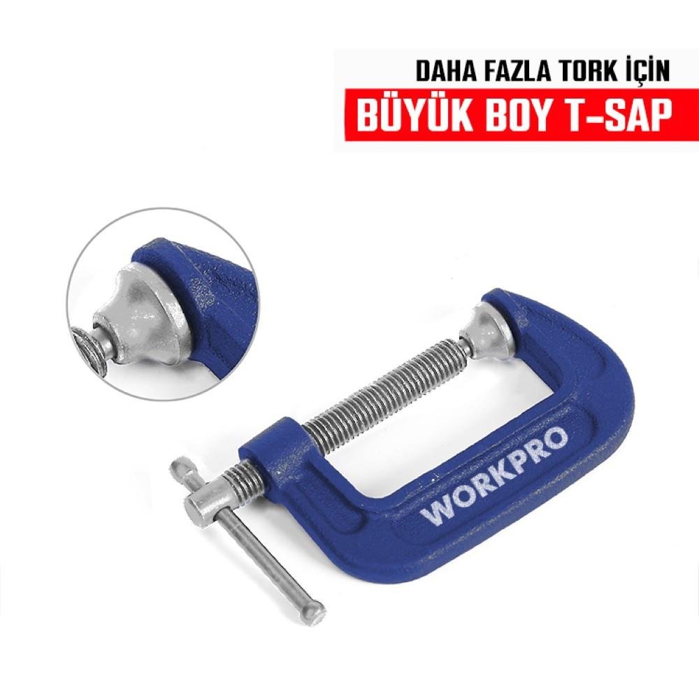 WORKPRO WP232017 50mm G Tipi İşkence - Onivias