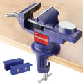 WORKPRO WP233010 65mm 360° Döner Tabanlı Örslü Profesyonel Mini Tezgâh Mengene - Onivias