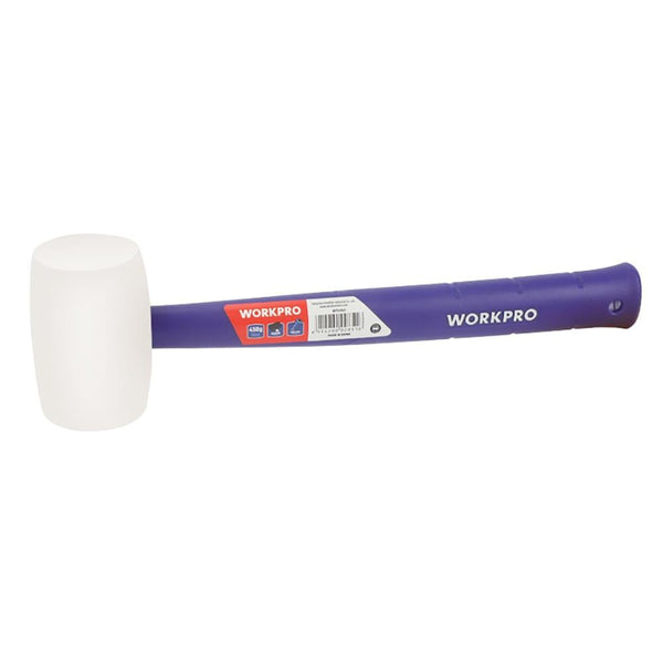 WORKPRO WP241040 57mm 450Gr PVC PP Saplı Beyaz Kauçuk Tokmak - Onivias