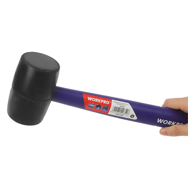 WORKPRO WP241041 57mm 450Gr PVC PP Saplı Siyah Kauçuk Tokmak - Onivias