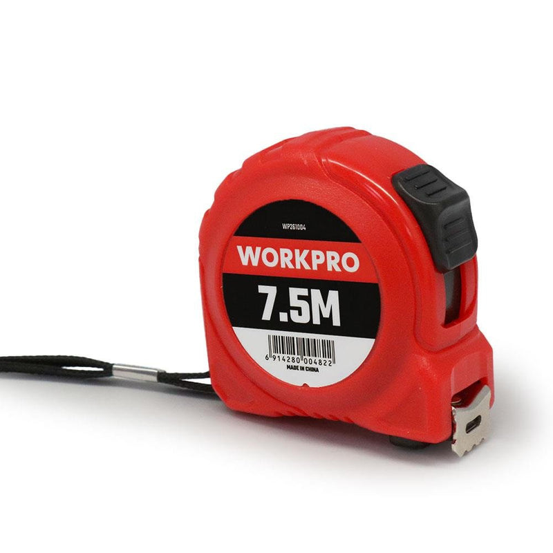 WORKPRO WP261004 7.5Mx25mm Ağ Polad Lenta Ölçüsü