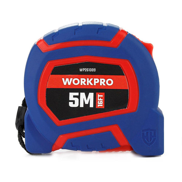 WORKPRO WP261009 5Mx19mm/16Ft. Naylon Kaplama Sarı Çelik Şerit Metre - Onivias