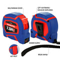 WORKPRO WP261010 7,5Mx25mm/25Ft. Naylon Kaplama Sarı Çelik Şerit Metre - Onivias