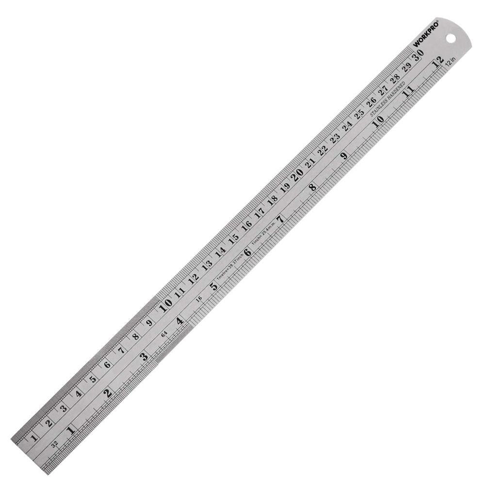 WORKPRO WP265001 30CM/12’’ Paslanmaz Çelik Cetvel - Onivias
