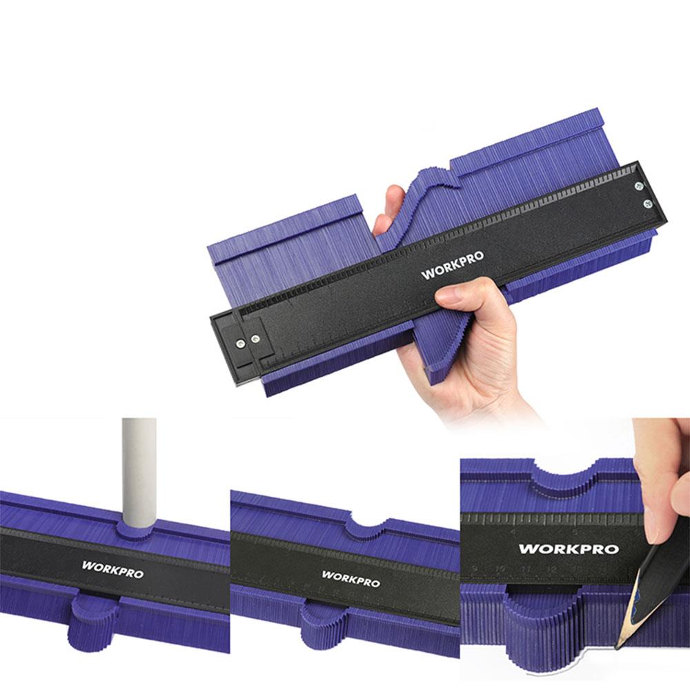 WORKPRO WP269001 250MM/10’’ Çok Fonksiyonlu Şekil Profil Kontur Ölçer - Onivias