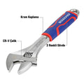 WORKPRO WP272012 250mm Cr - V Profesyonel Kurbağacık Anahtar - Onivias