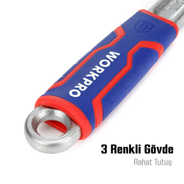 WORKPRO WP272012 250mm Cr - V Profesyonel Kurbağacık Anahtar - Onivias