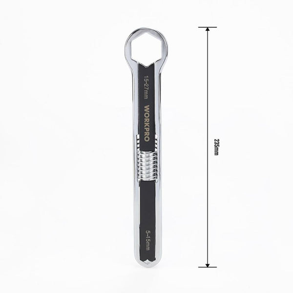 WORKPRO WP272016 5/27mm CR - V Üniversal Ayarlanabilir Çift Başlı Anahtar - Onivias