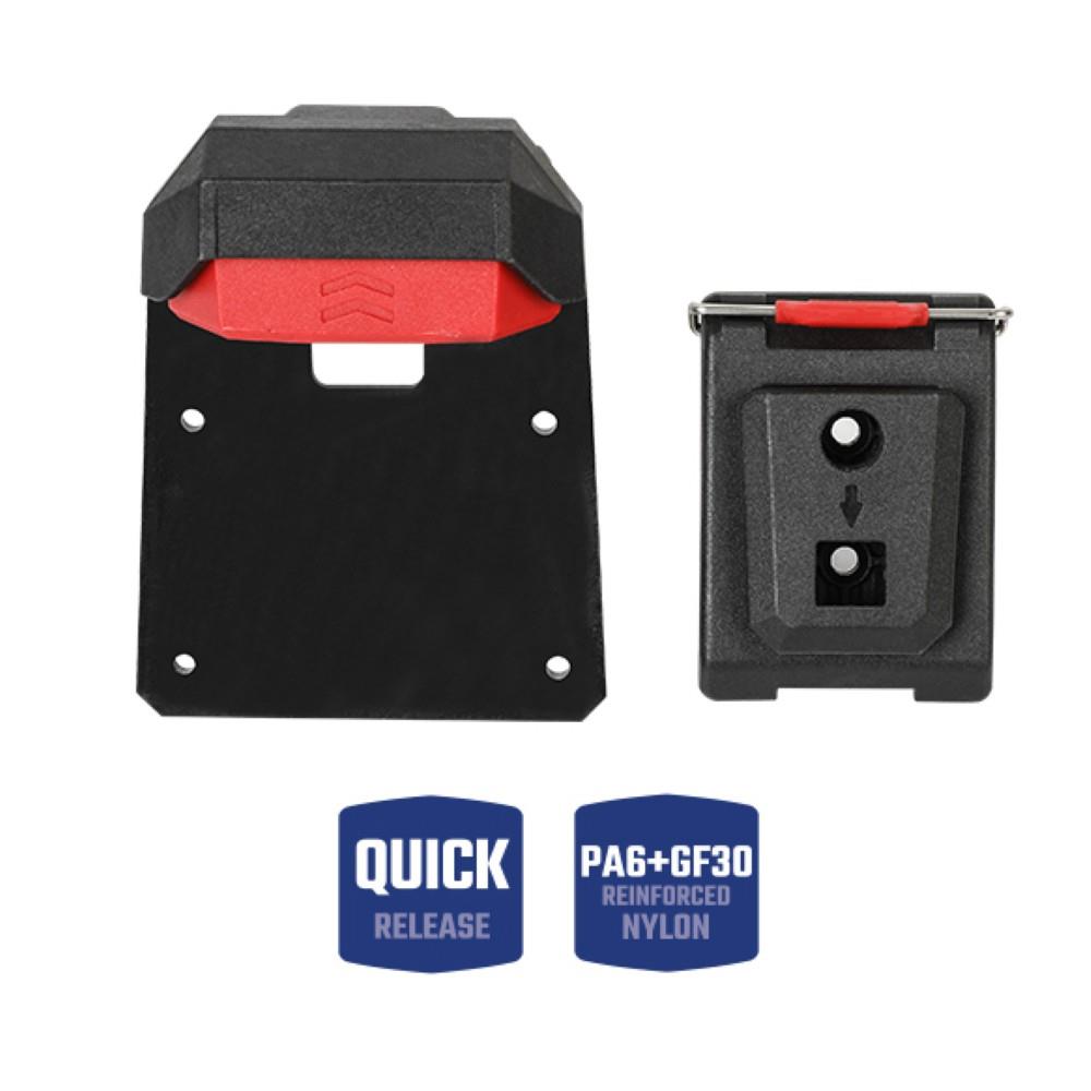 WORKPRO WP281079 Smart Clip Bel Tipi Alet Çantası Hızlı Tak-Çıkar Kemer Klipsi + Çanta Bağlantı Adaptörü