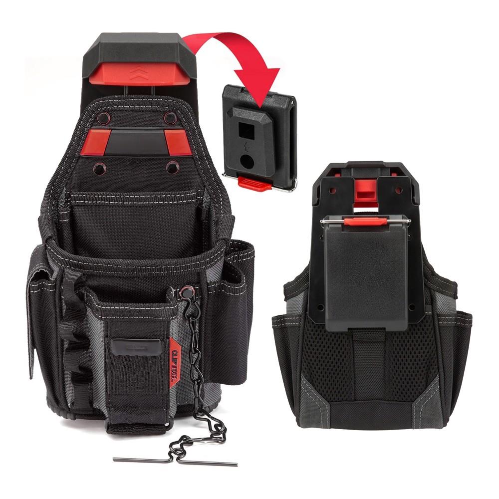WORKPRO WP281079 Smart Clip Bel Tipi Alet Çantası Hızlı Tak-Çıkar Kemer Klipsi + Çanta Bağlantı Adaptörü - görsel 2