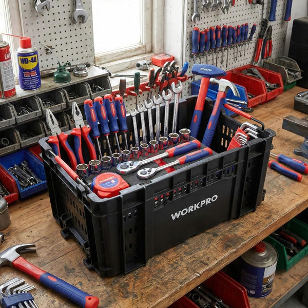 WORKPRO WP283028 46Lt 55,7x32,2x25cm Üstü Açık Profesyonel Takım Çantası - Onivias