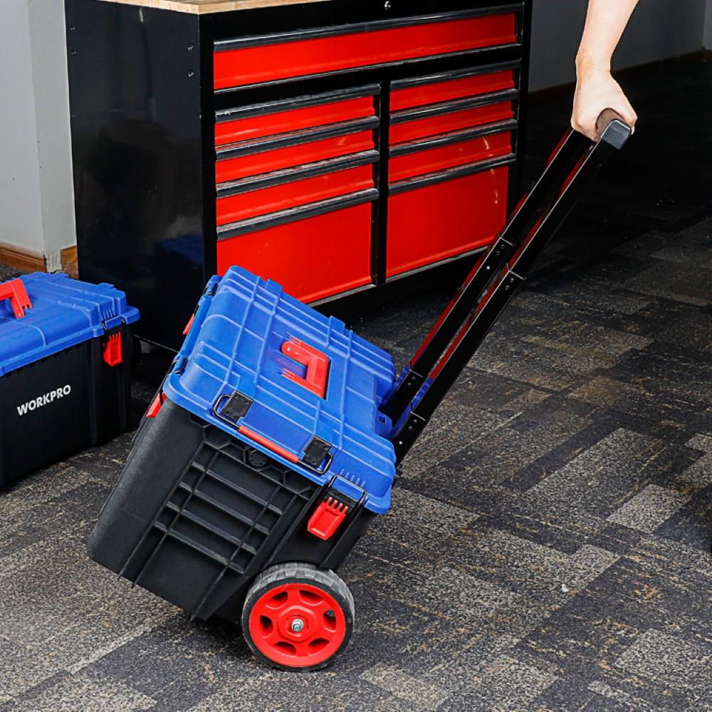 WORKPRO WP283032 54Lt 56x44,2x50cm Tekerlekli Kilitli Profesyonel Takım Çantası - Onivias