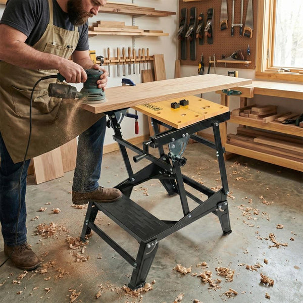 WORKPRO WP289027 100Kg 6 Kademe Ayarlanabilir Profesyonel Katlanabilir Çalışma Tezgâhı - Onivias