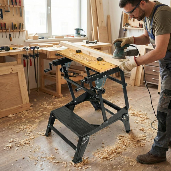 WORKPRO WP289027 100Kg 6 Kademe Ayarlanabilir Profesyonel Katlanabilir Çalışma Tezgâhı - Onivias