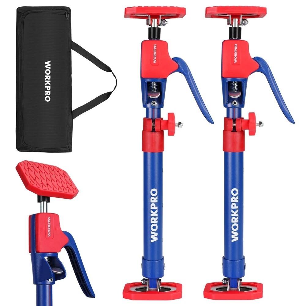 WORKPRO WP289036 47 - 75cm 70Kg Teleskobik Mandallı Ayarlanabilir 2’Li Çelik Destek Direği + Taşıma Çantası - Onivias