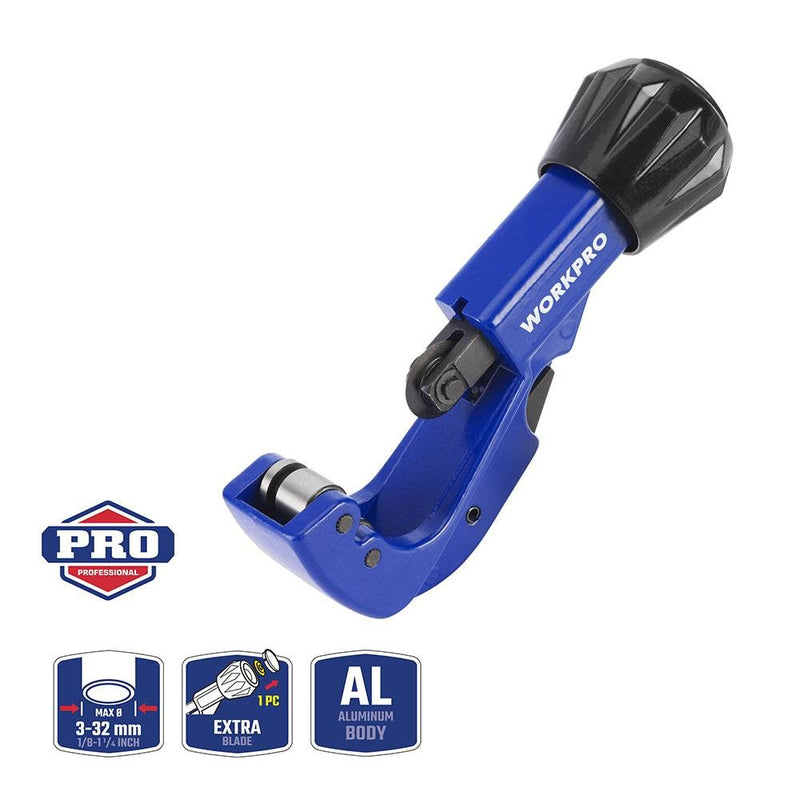 WORKPRO WP301005 3-32mm Professional Mis Boru Kəsici Qayçı + 1 Ehtiyat Bıçaq