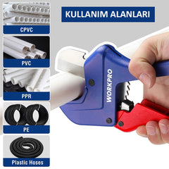 WORKPRO WP301006 42mm Profesyonel PPRC Plastik Boru Kesme Makası - Onivias