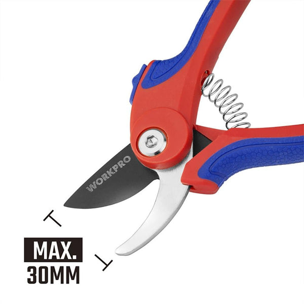 WORKPRO WP332001 180mm Profesyonel Bağ Bahçe Dal Budama Makası - Onivias