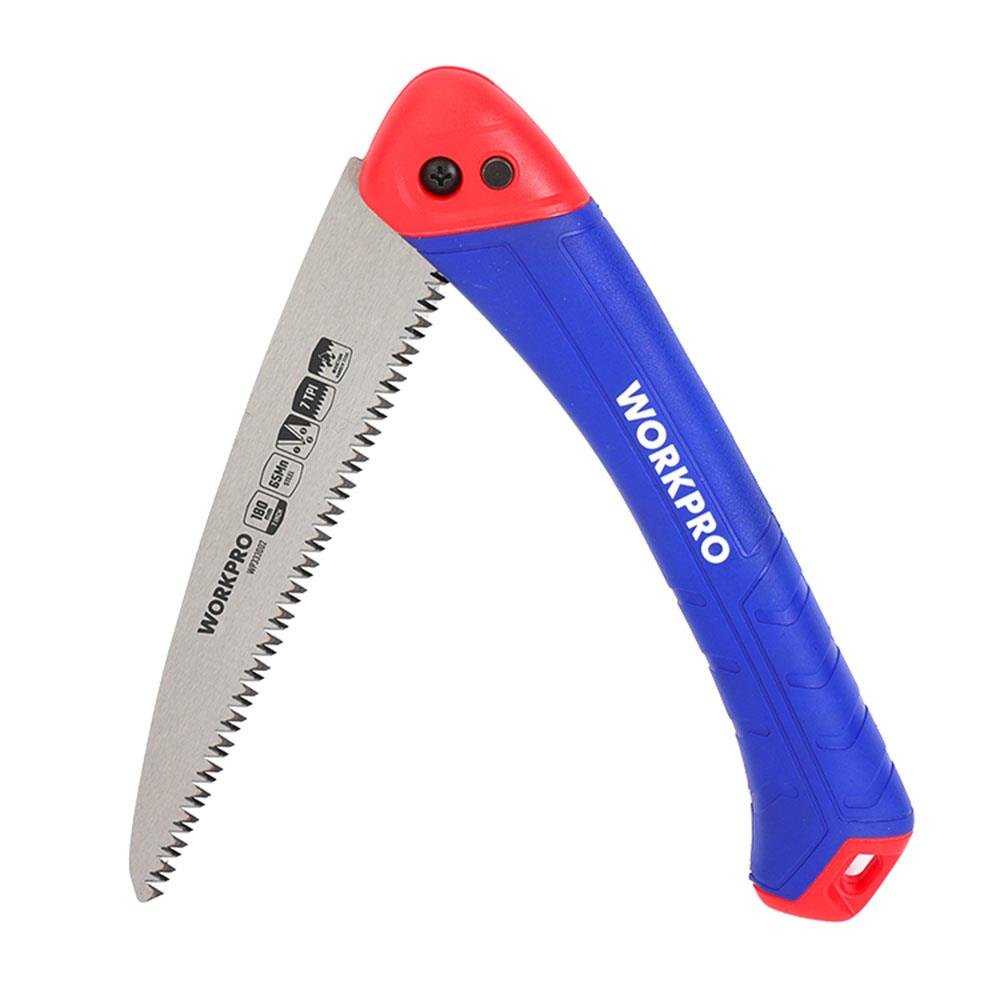 WORKPRO WP333002 180mm Katlanabilir Profesyonel Ağaç Budama Testeresi - Onivias