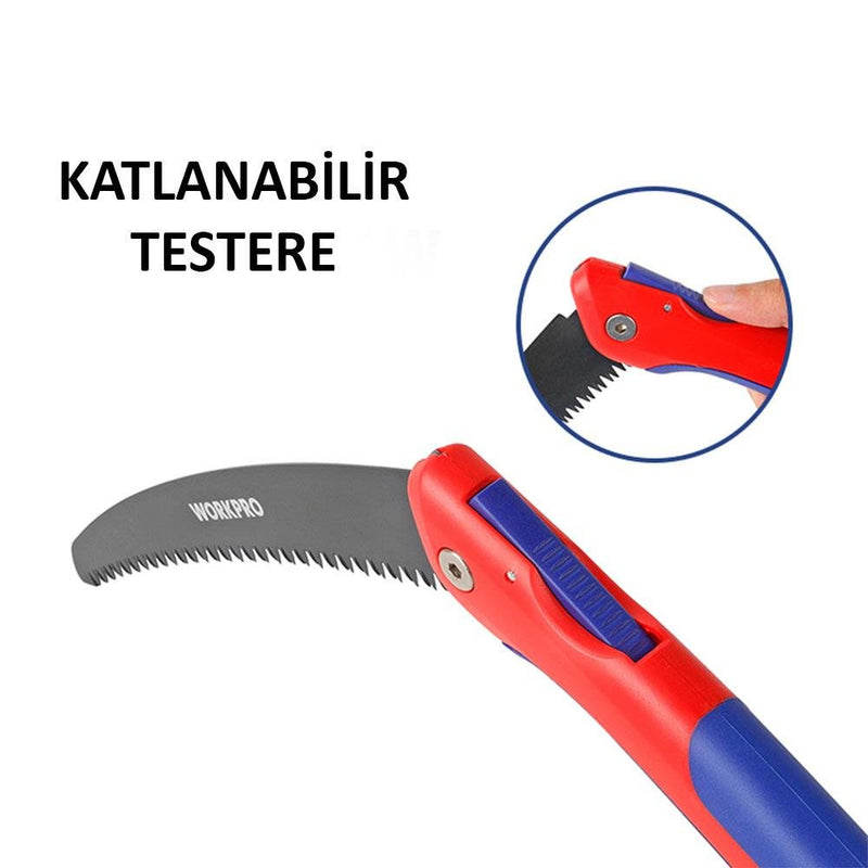 WORKPRO WP333003 250 mm qatlanan peşəkar ağac budama mişarı