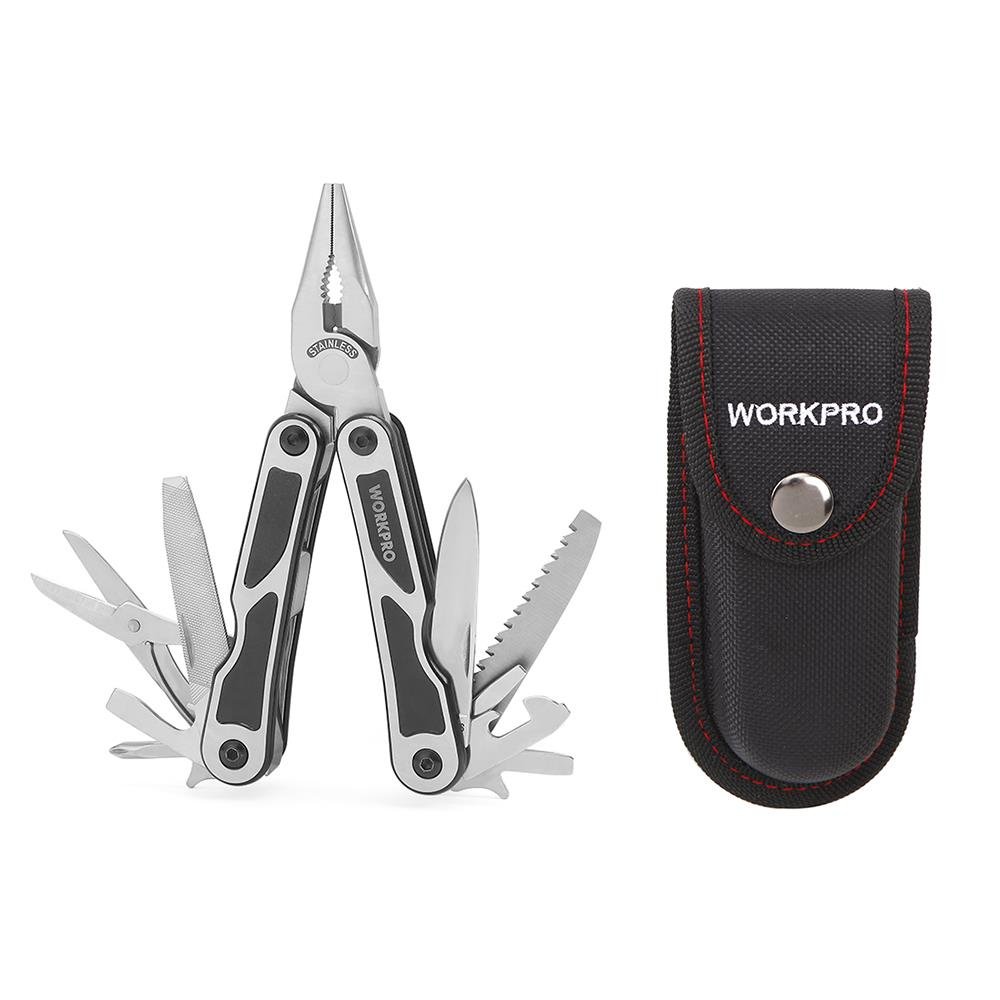 WORKPRO WP382009 15 IN 1 Çok Fonksiyonlu Profesyonel Pense Seti + Taşıma Kılıfı - Onivias