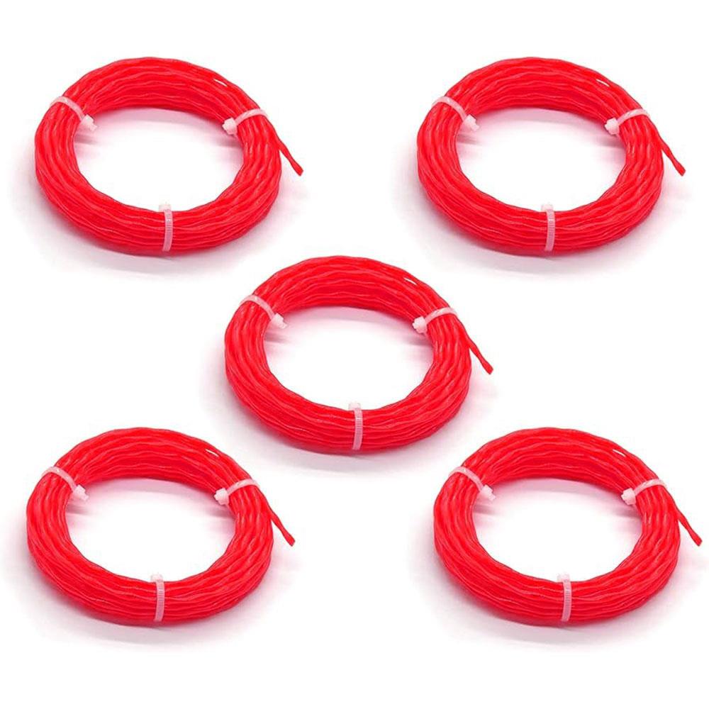 WORX WA0209 WG185E/WG186E İçin 2.4mm 20 Metre (5x 4m) PRO - GRADE Spiral Burgulu Yedek Misina - Onivias