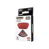 WORX WA2003 76x30mm 60, 80, 120 Kum, 15 Adet Cırtlı Universal Mouse Parmak Zımpara Kâğıdı Seti - Onivias