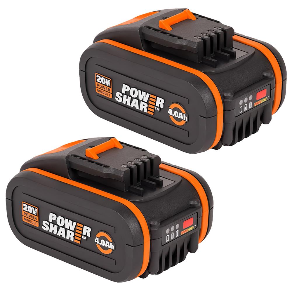 WORX WA3553.2 20Volt 4.0Ah. 2’li Paket Li - ion PowerShare Yedek Akü - Onivias