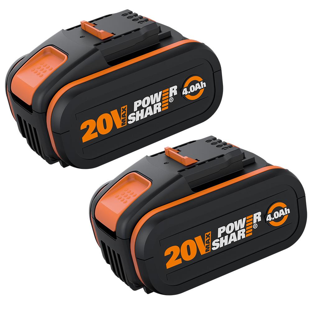 WORX WA3553.2 20Volt 4.0Ah. 2’li Paket Li - ion PowerShare Yedek Akü - Onivias