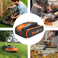 WORX WA3639 20Volt 2.0Ah. Li - ion PowerShare Yedek Akü - Onivias
