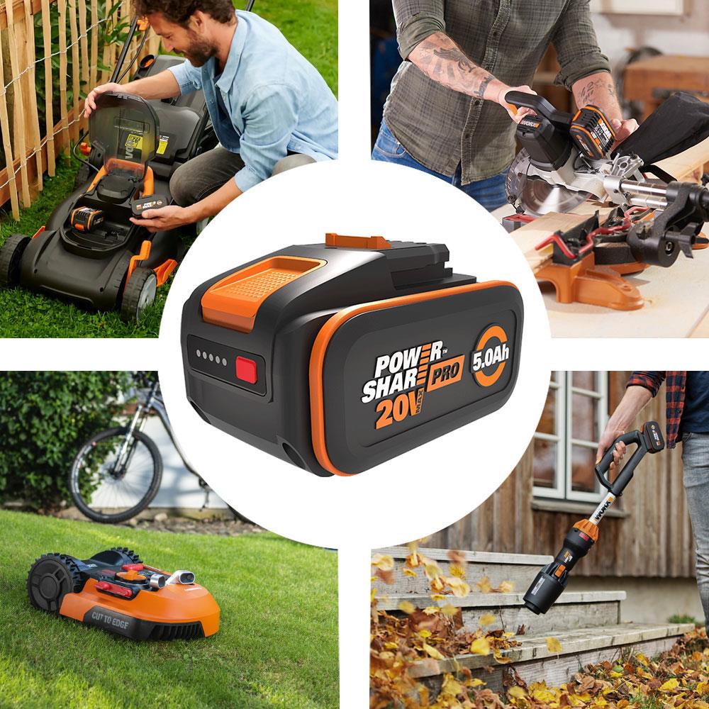 WORX WA3645 20Volt 5.0Ah Li - ion PowerShare Pro Yedek Akü - Onivias