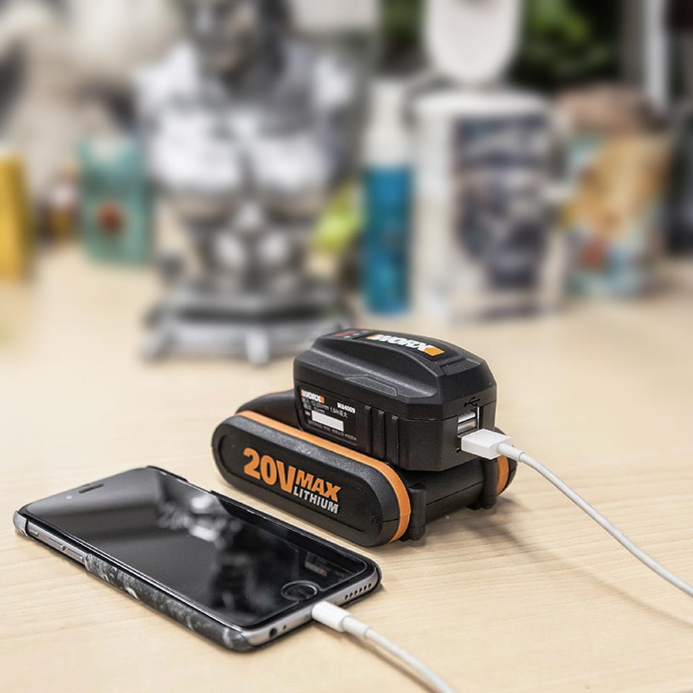 WORX WA4009 20Volt 2A Çift Çıkışlı USB Port (Akü Dahil Değildir) - Onivias