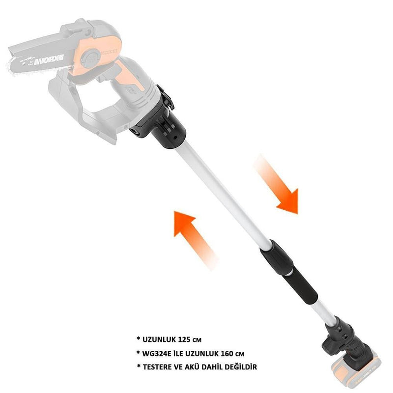 WORX WA4301 WG324E üçün 125CM Alüminium Uzatma Braketi 