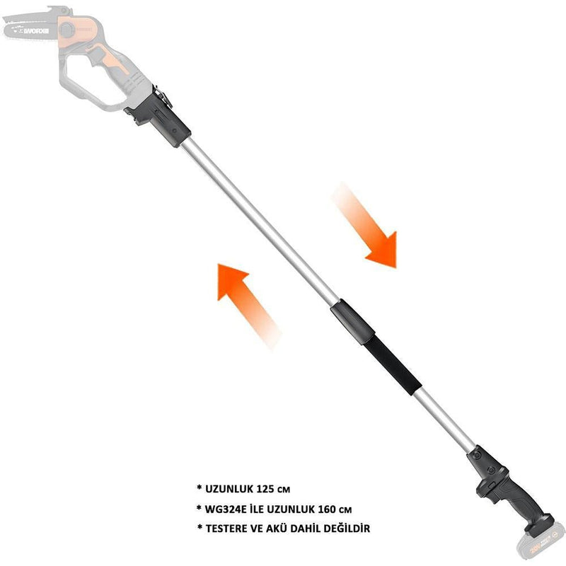 WORX WA4301 WG324E üçün 125CM Alüminium Uzatma Braketi 
