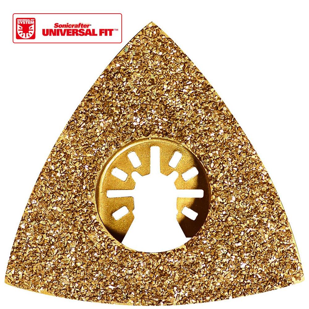 WORX WA4966 Çok Amaçlı Raspalama Makinası İçin 75x75mm Karbür Kaplama Harç, Boya, Yapıştırıcı Universal Zımpara Başlığı - Onivias