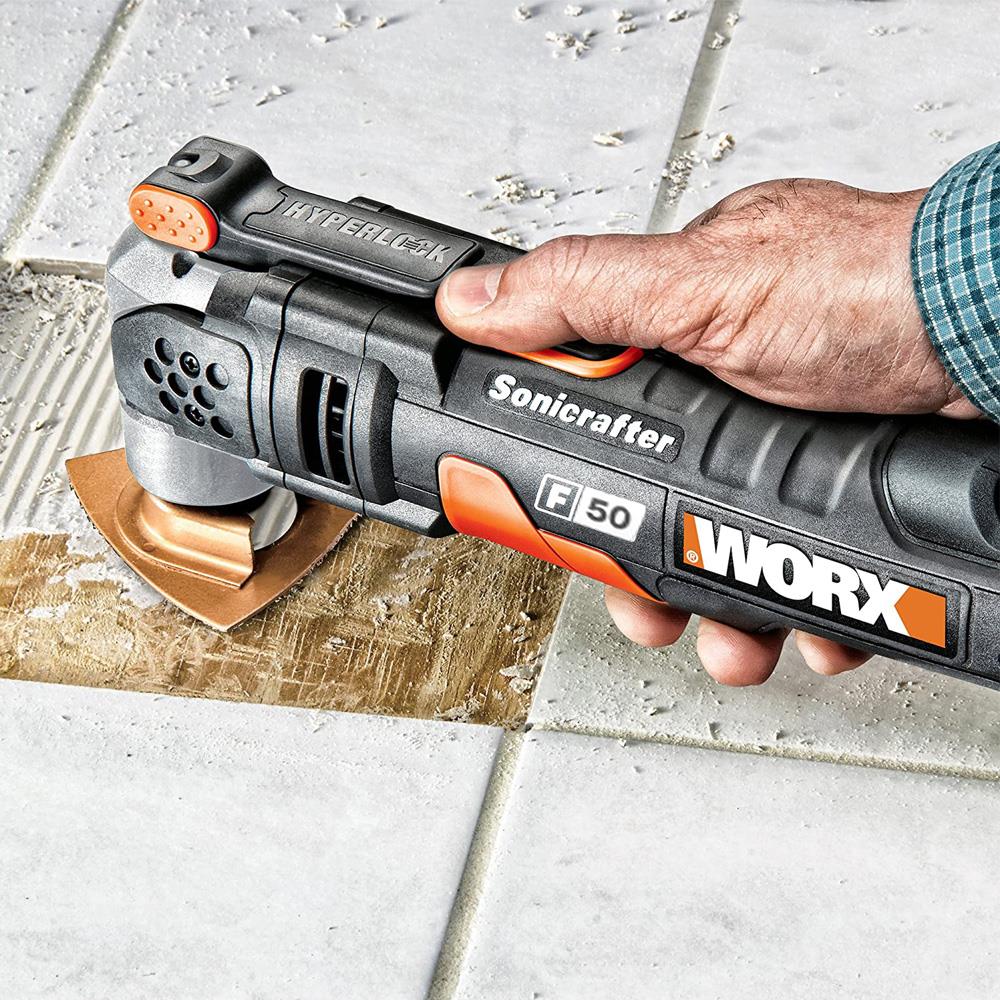 WORX WA4966 Çok Amaçlı Raspalama Makinası İçin 75x75mm Karbür Kaplama Harç, Boya, Yapıştırıcı Universal Zımpara Başlığı - Onivias