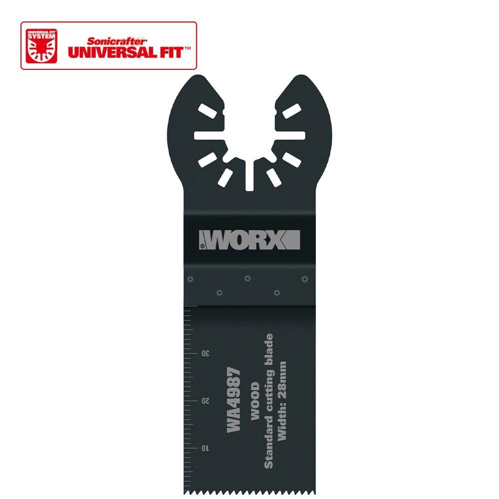 WORX WA4987 Çok Amaçlı Raspalama Makinası İçin 28x40mm Ahşap, Fiberglas, PVC Universal Kesme Bıçağı - Onivias