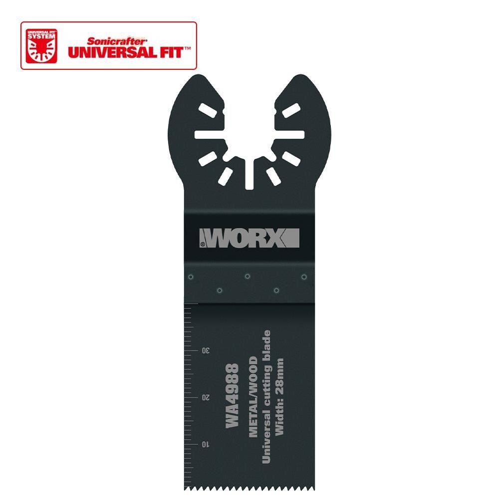WORX WA4988 Çok Amaçlı Raspalama Makinası İçin 28x40mm Metal, Ahşap, Fiberglas, PVC Universal Kesme Bıçağı - Onivias