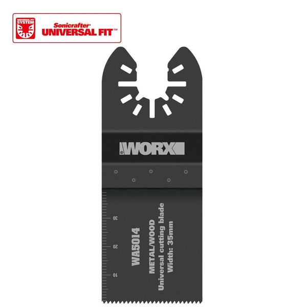 WORX WA5014 Çok Amaçlı Raspalama Makinası İçin 35x40mm Metal, Ahşap, Fiberglas, PVC Universal Kesme Bıçağı - Onivias