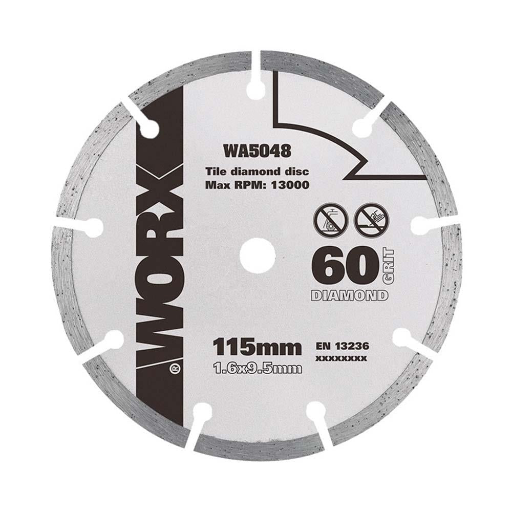 WORX WA5048 115x9,5mm Fayans, Seramik, Mermer Kesme Soketli Elmas Daire Testere Bıçağı - Onivias