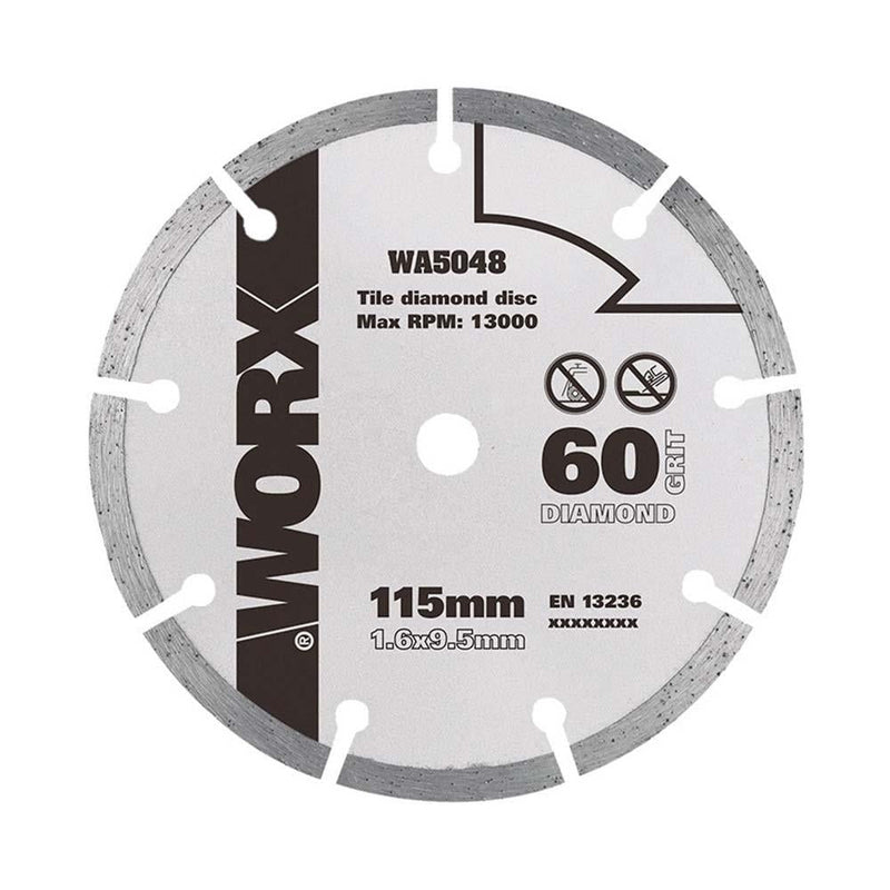 WORX WA5048 115x9.5mm Kafel, Keramika, Mərmər Kəsici Rozulu Almaz Dairəvi Testere Bıçağı