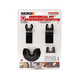 WORX WA5092 4 Parça Universal Metal, Ahşap Kesme ve Raspalama Aksesuar Seti - Onivias