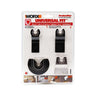 WORX WA5092 4-Parçalı Universal Metal, Taxta Kəsmə və Kəsmə Aksesuar Dəsti