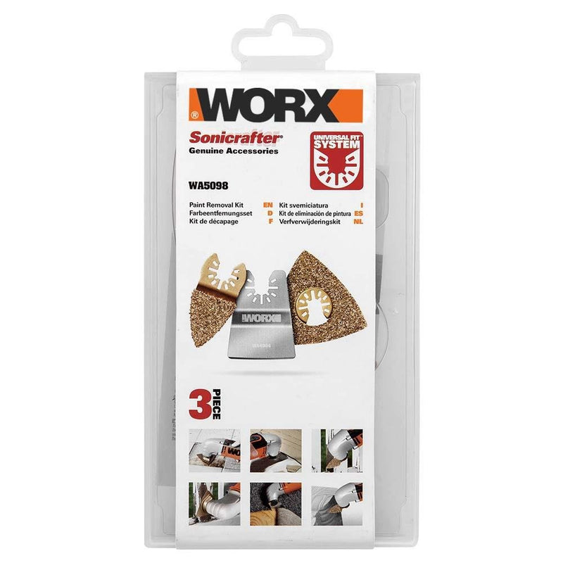 WORX WA5098 3 Parçalı Universal Harç Zımpara və Sıyırıcı Aksesuar Dəsti
