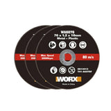 WORX WA6076.3 WX801 İçin 76x10mm 3 Adet Metal ve PVC Kesme Taşı - Onivias