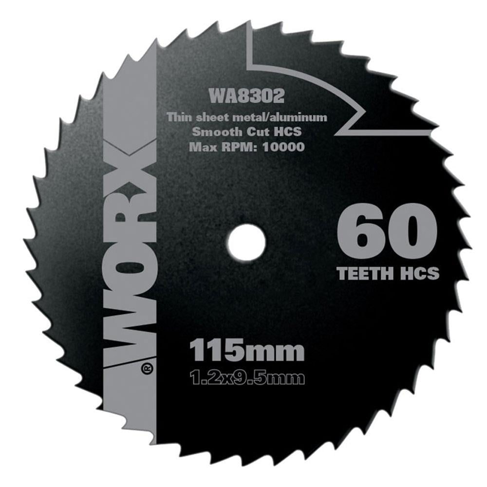 WORX WA8302 115x9,5mm Metal, Ahşap, PVC, Alüminyum Kesme Daire Testere Bıçağı - Onivias