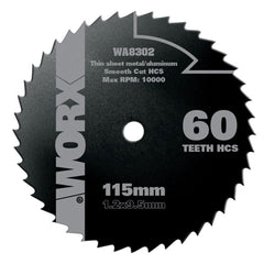 WORX WA8302 115x9,5mm Metal, Ahşap, PVC, Alüminyum Kesme Daire Testere Bıçağı - Onivias