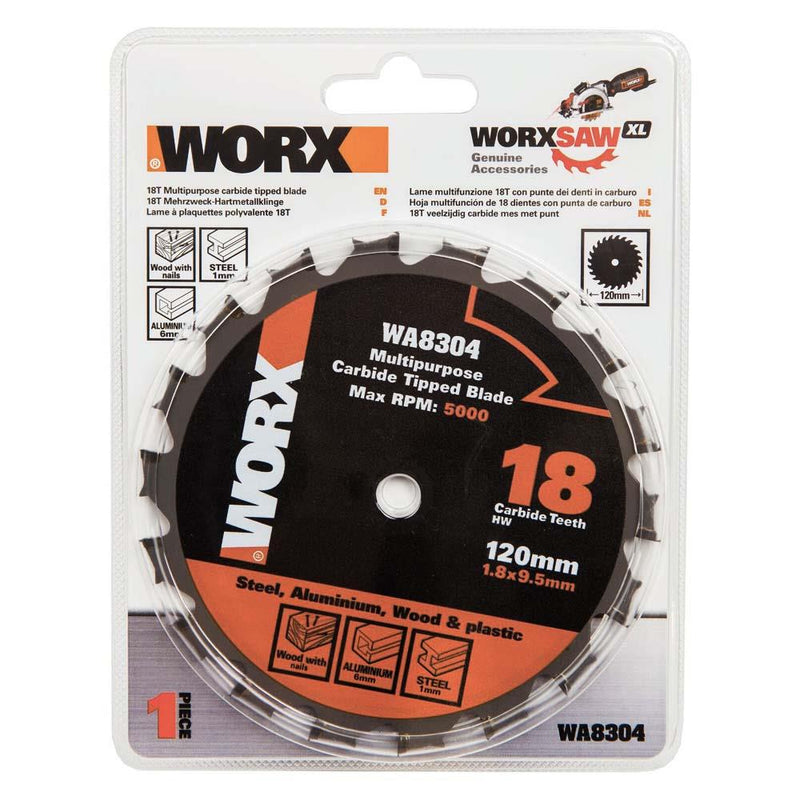 WORX WA8304 120x9.5mm Metal, Taxta, PVC, Alüminium Kəsici, Almaz Dairəvi Mişar Bıçağı 