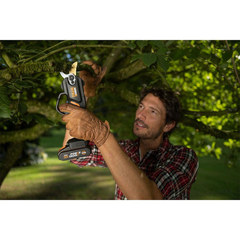 WORX WG330E 20Volt 2.0A Li-ion Tək Batareya Professional Fırçasız Budama Makası
